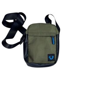 True Religion .Olive and Black Crossbody Bag